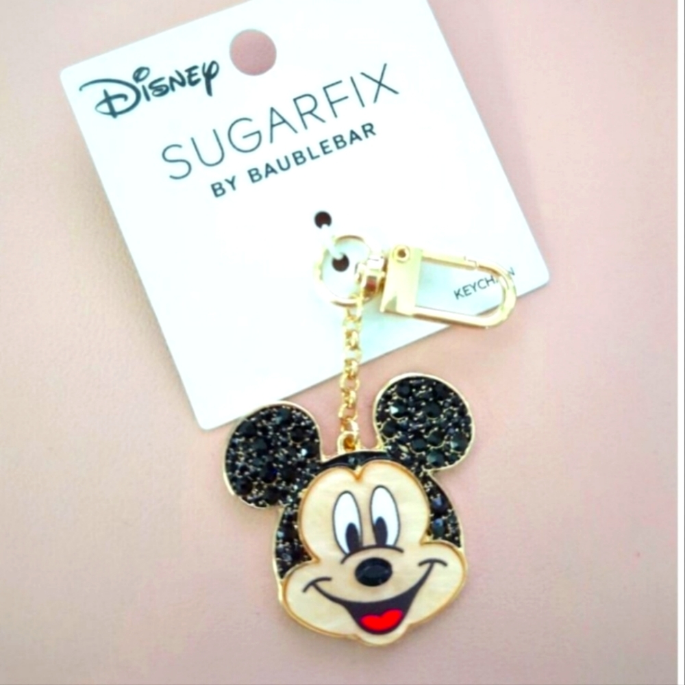 MICKEY MOUSE SUGARFIX CLIP KEYCHAIN NWT